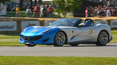 Ferrari SP3JC - front cornering Goodwood 2019