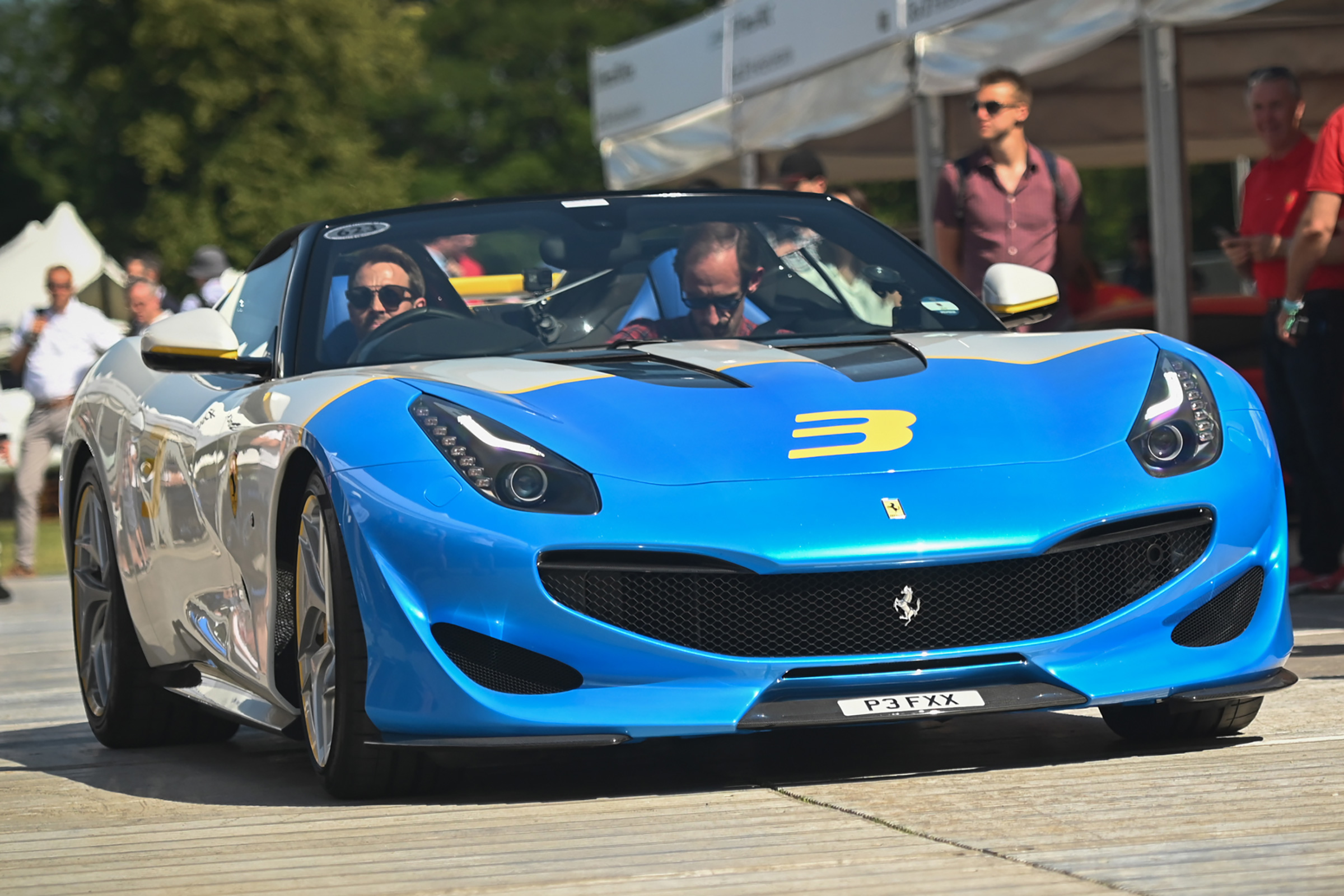 Ferrari SP3JC - front tracking Goodwood 2019