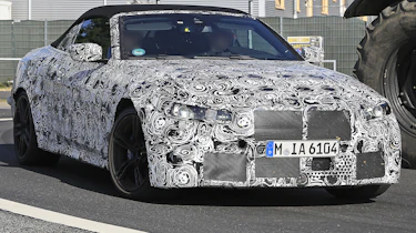 BMW M4 Convertible spied - front tracking