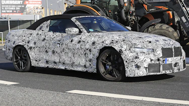 BMW M4 Convertible spies - front 3/4 tracking