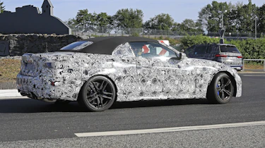 BMW M4 Convertible spied - rear tracking