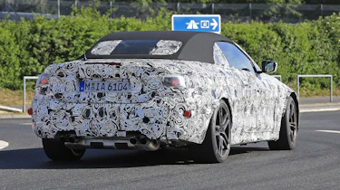 BMW M4 Convertible spied - rear tracking