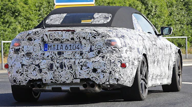 BMW M4 Convertible spied - rear tracking