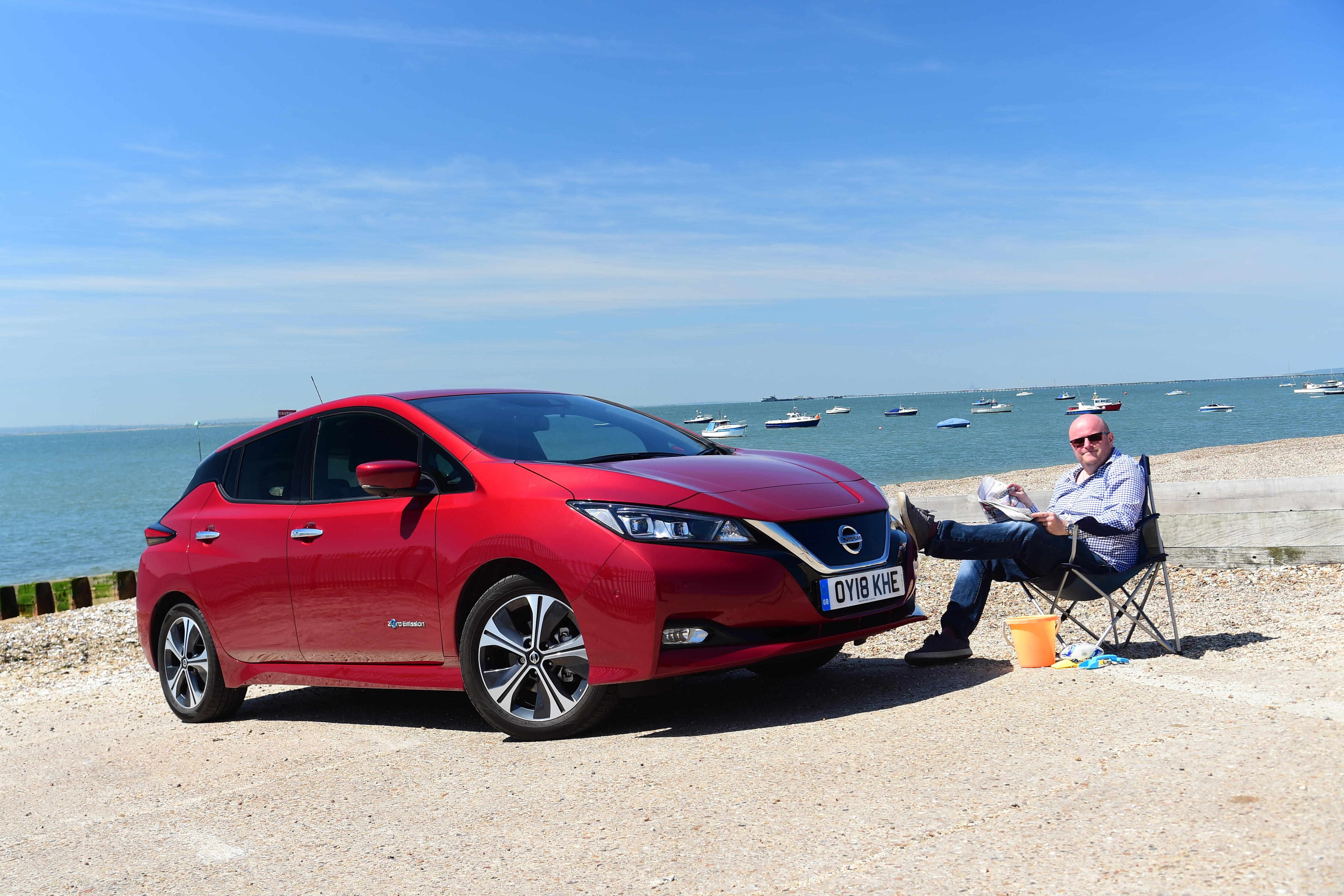 Nissan Leaf Long Termer beach