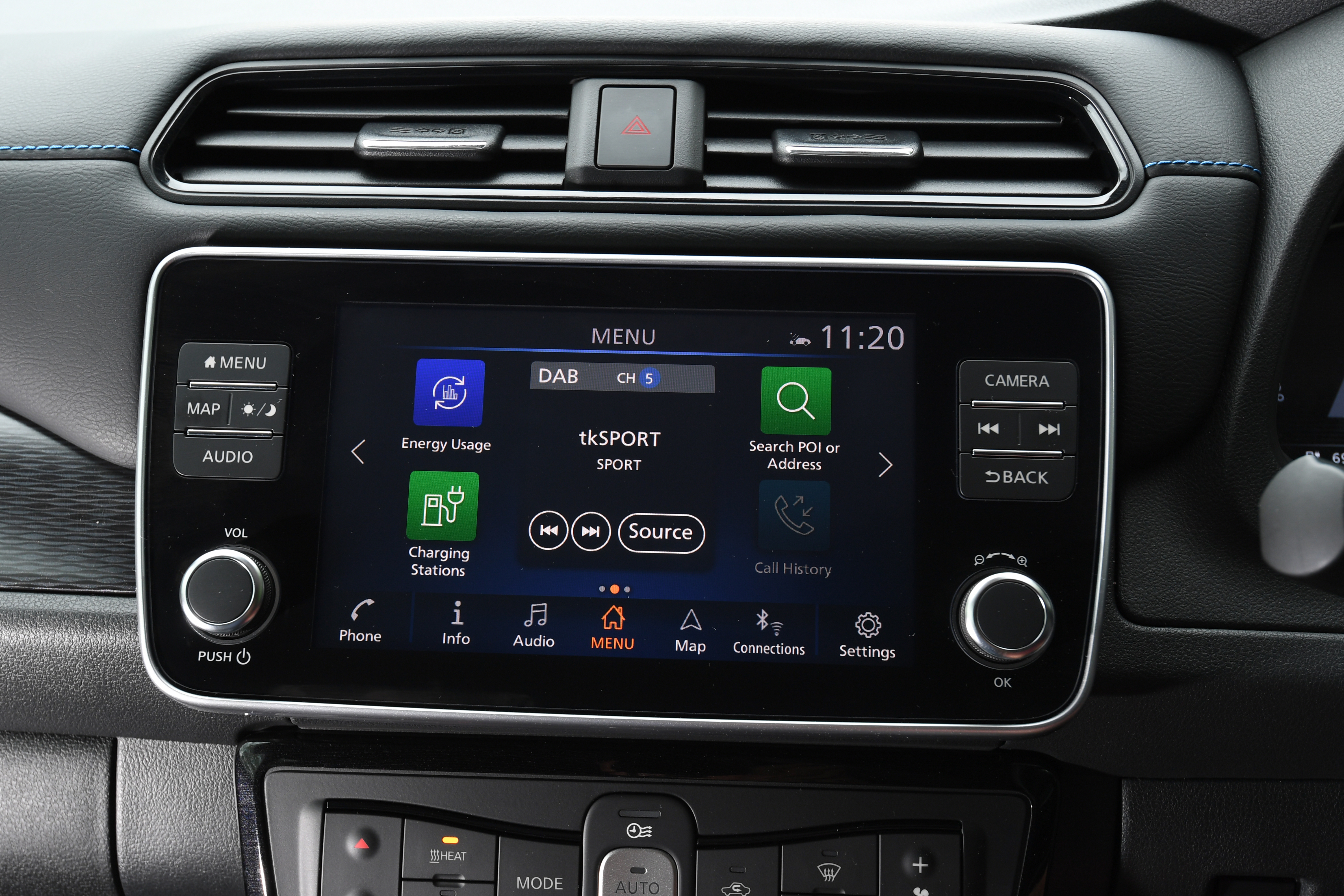 Nissan Leaf screen