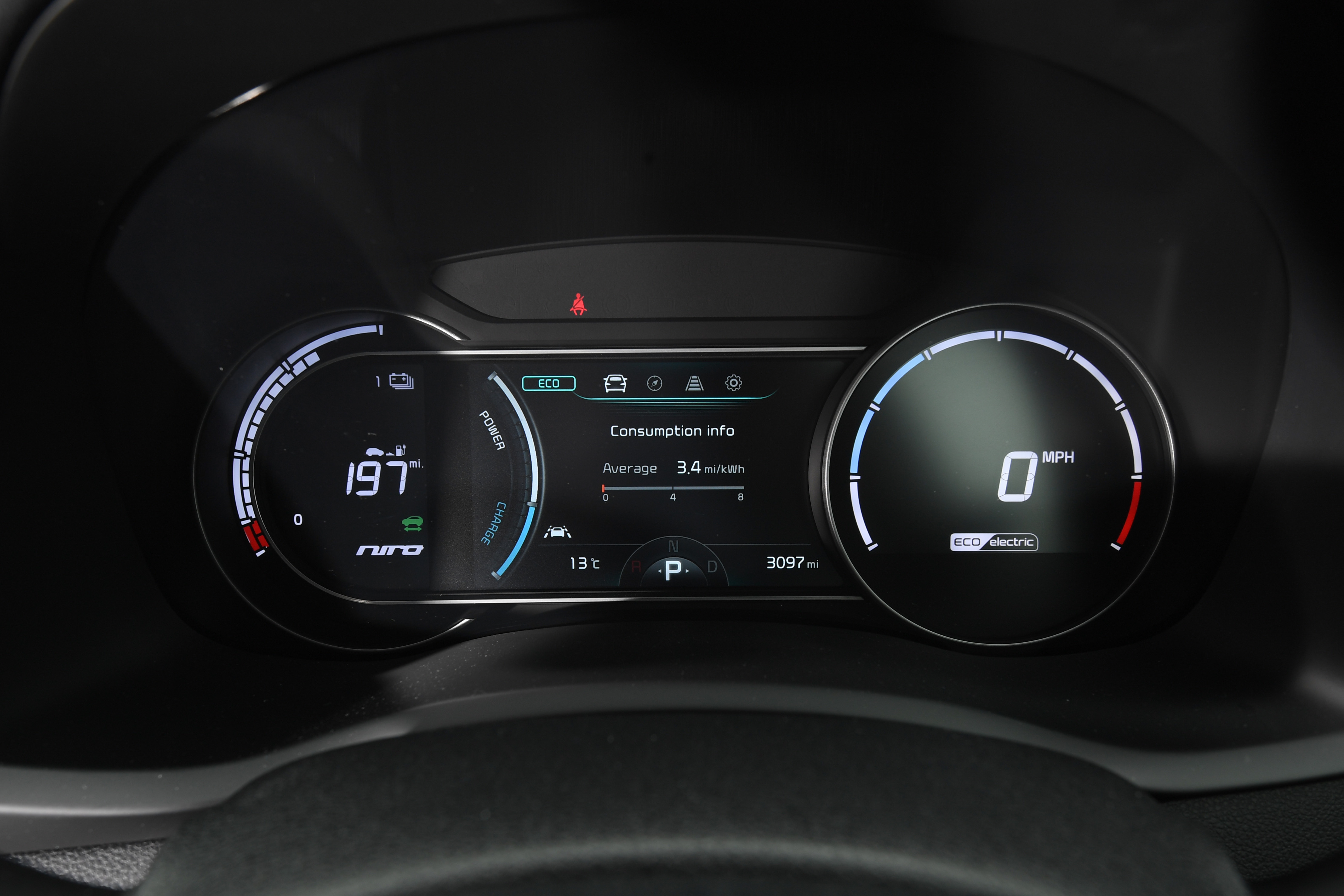 Kia e-Niro dials