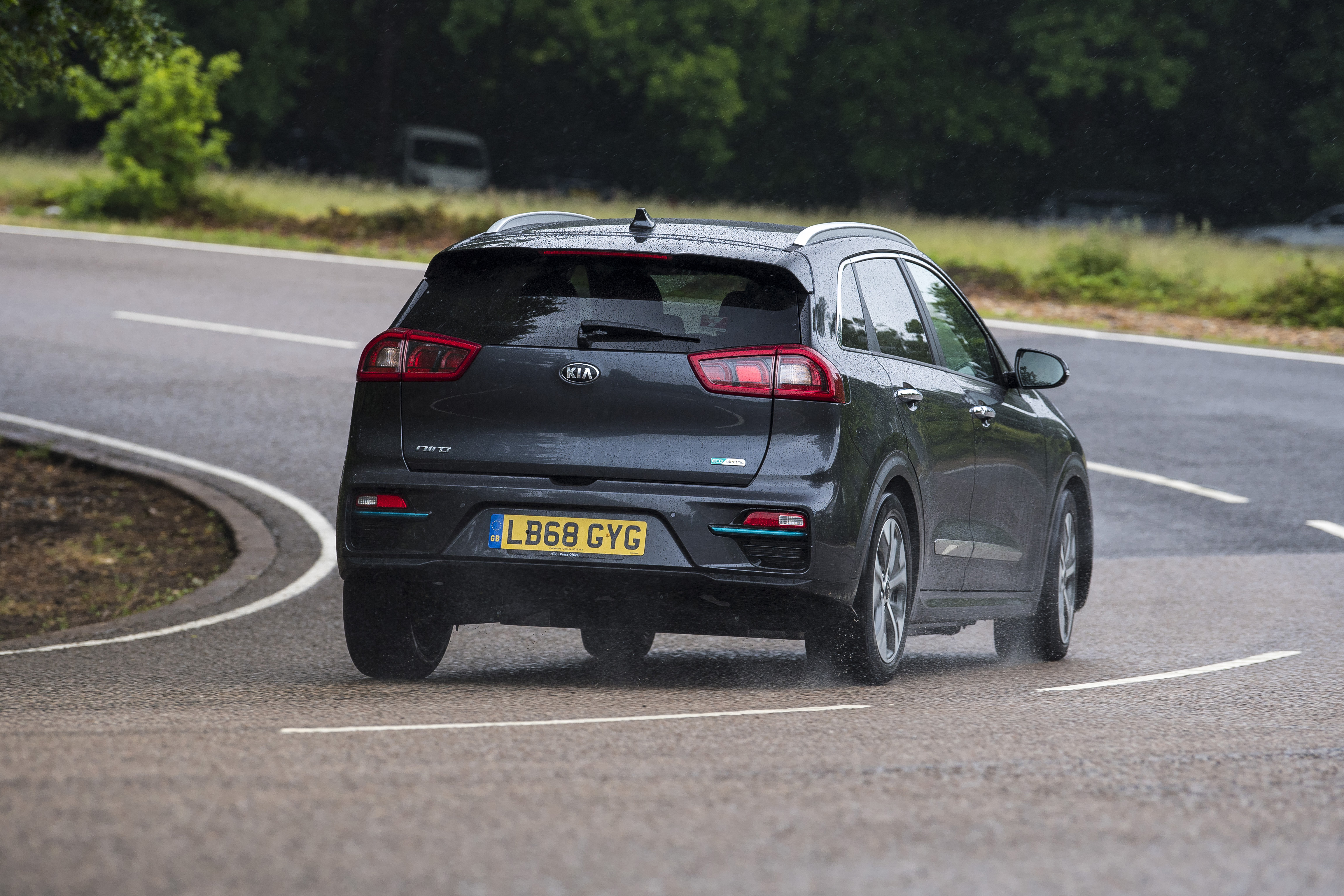 Kia e-Niro rear cornering