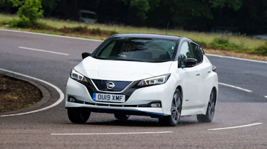 Nissan Leaf front cornering
