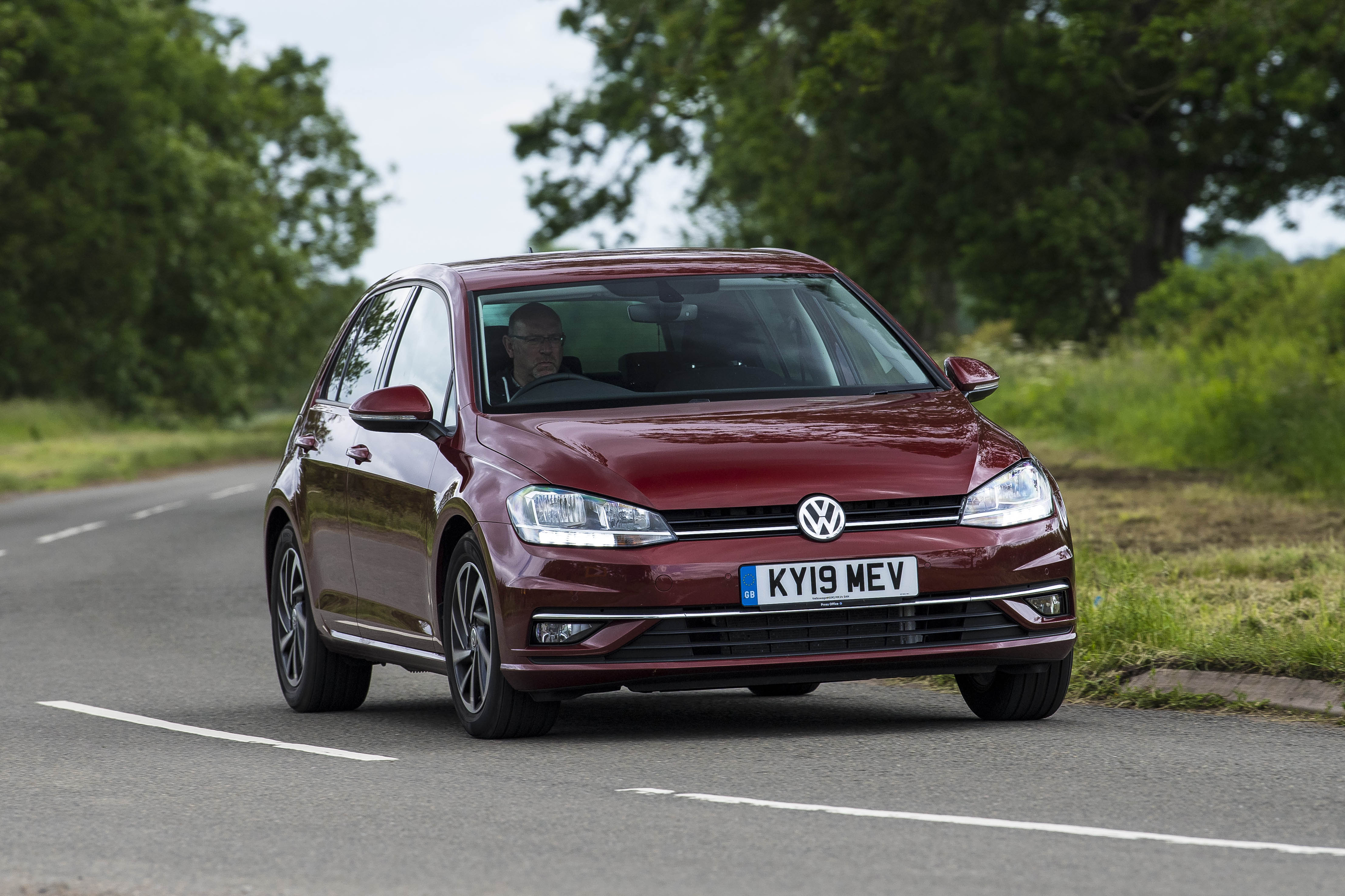 VW Golf front cornering