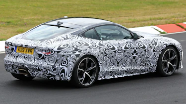 Jaguar F-Type - spied - rear 3/4 cornering