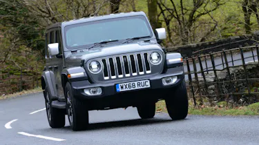 Jeep Wrangler driving