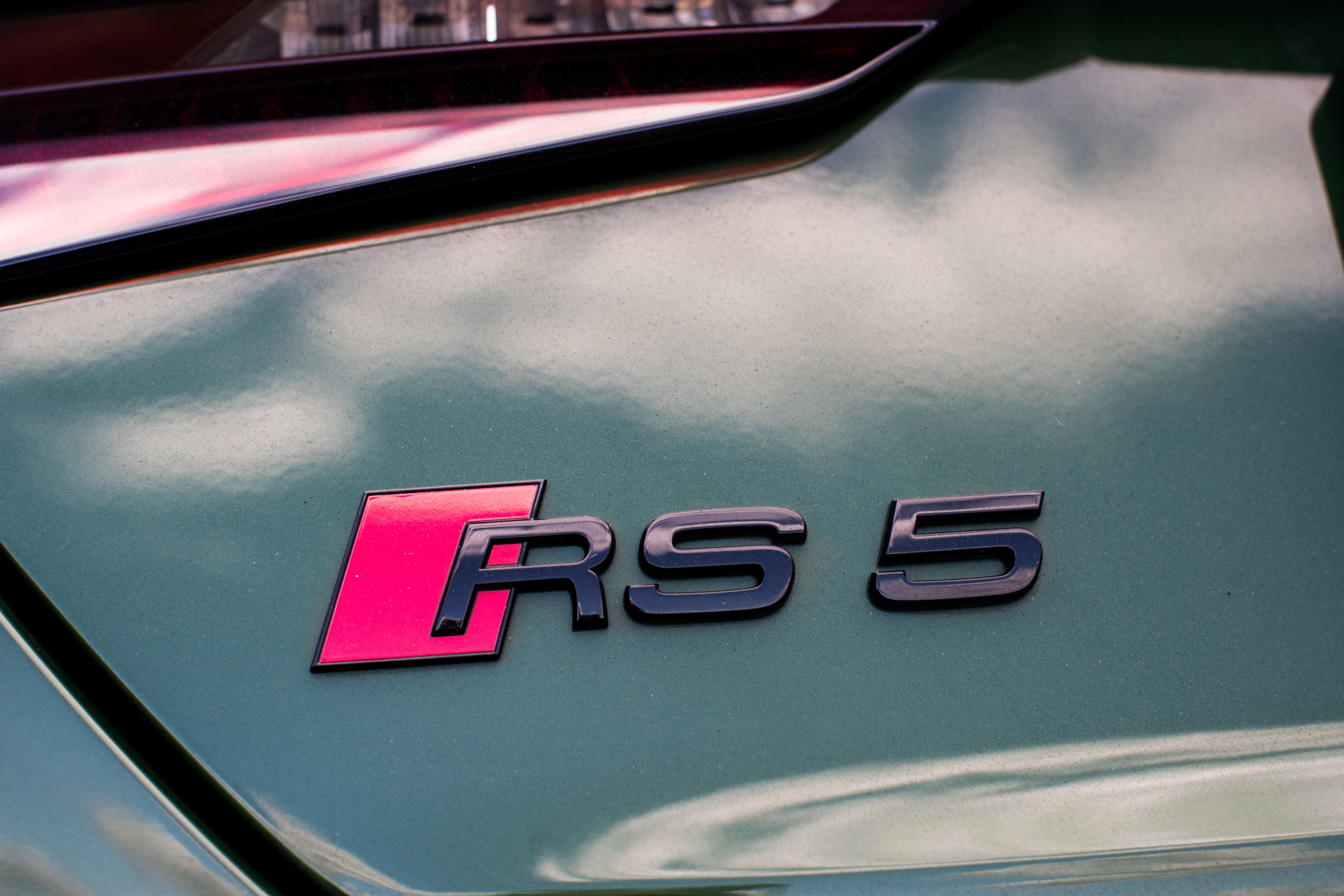 Audi RS 5 Sportback badge rear