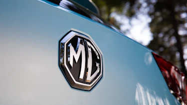 MG ZS EV badge
