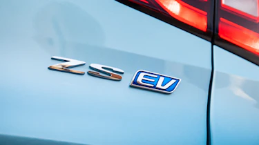 MG ZS EV badge