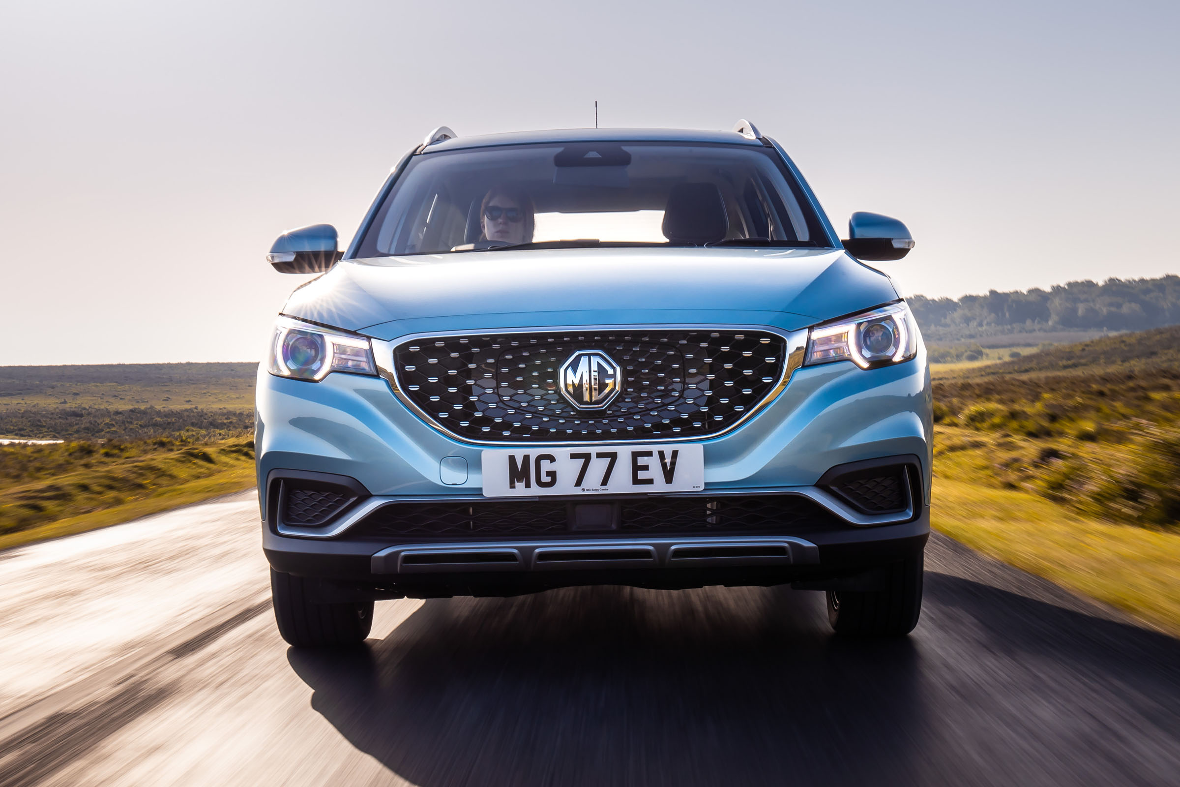 MG ZS EV front