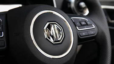 MG ZS EV steering wheel