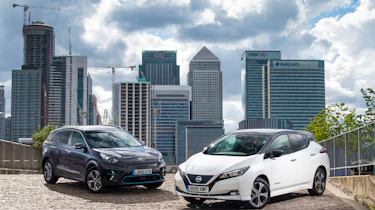 Nissan Leaf Kia e-Niro twin test