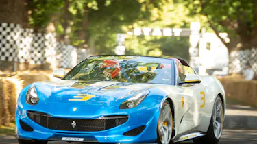 Ferrari SP3JC - front tracking Goodwood 2019