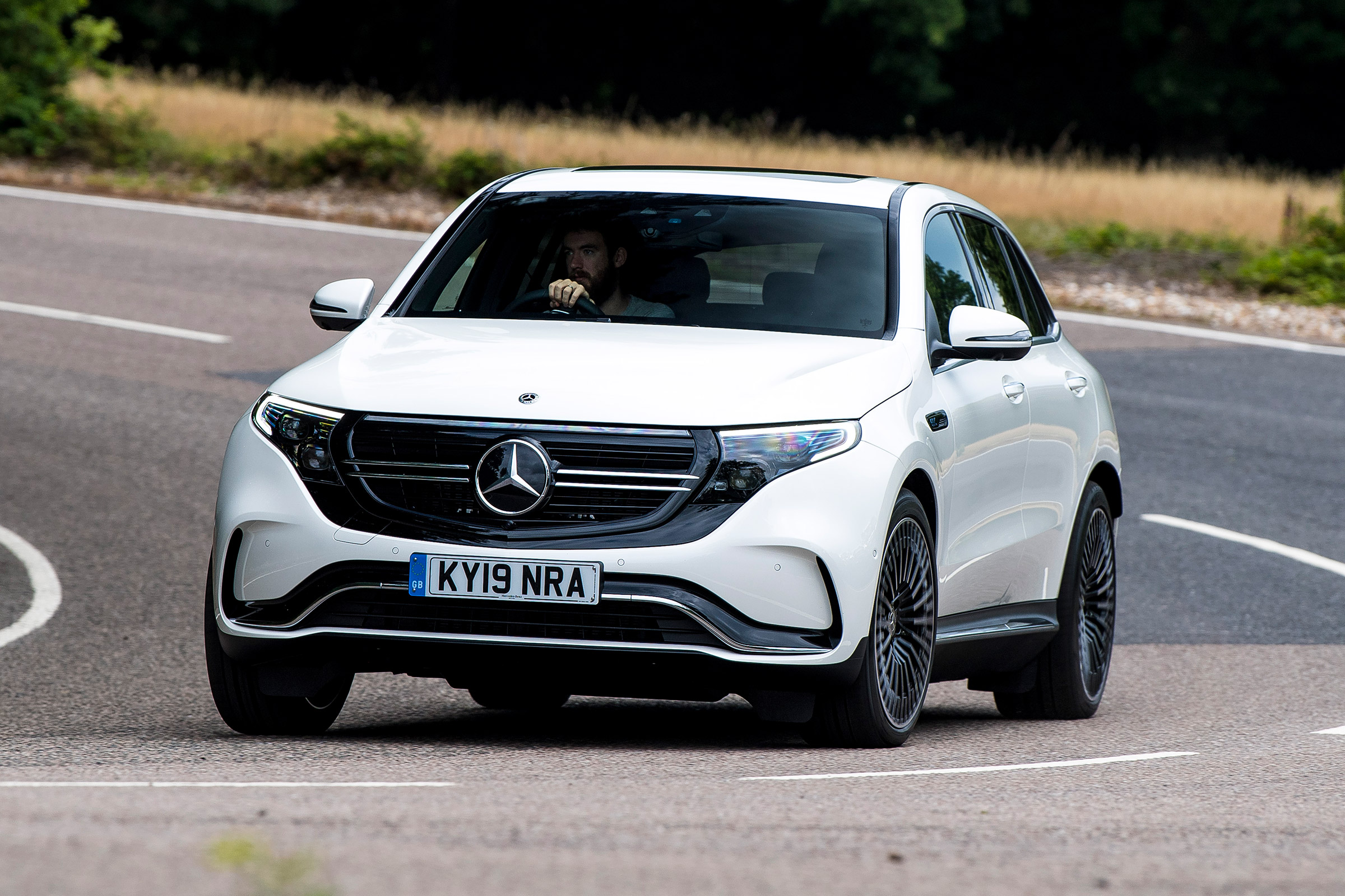 Mercedes EQC - front cornering