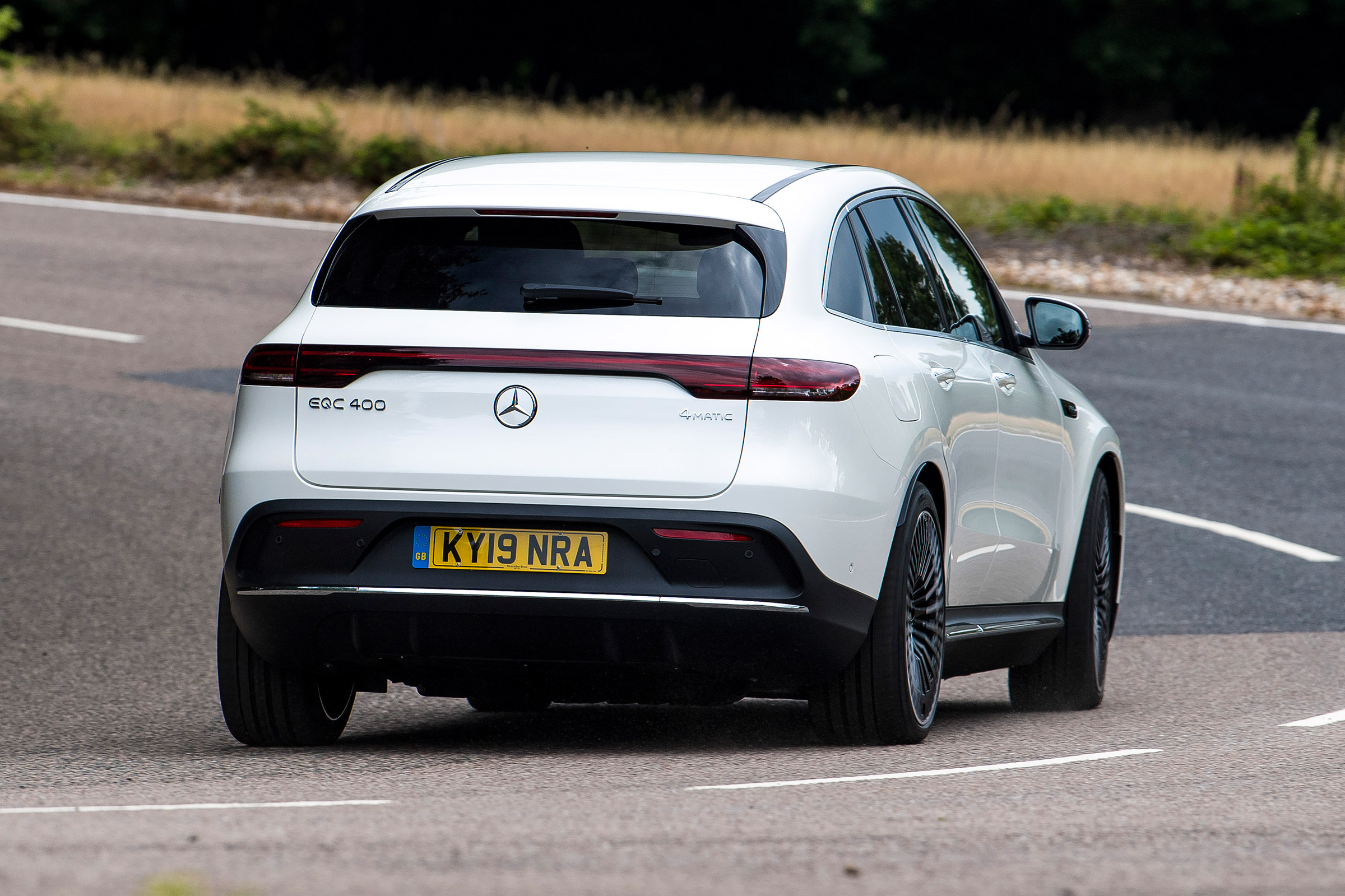 Mercedes EQC - rear cornering