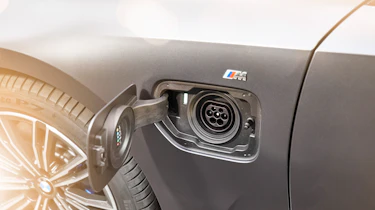 BMW 330e - charging port