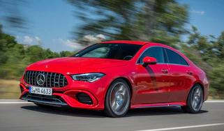 Mercedes-AMG CLA 45 S - front tracking