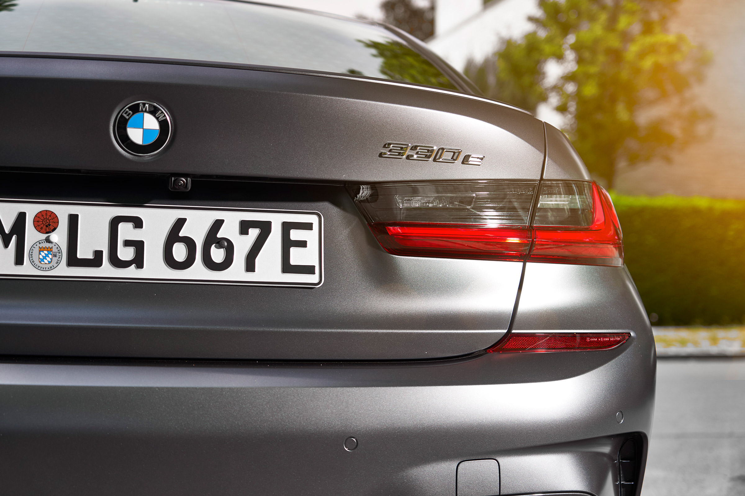 BMW 330e - rear badge