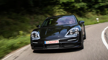 Porsche Taycan - front cornering