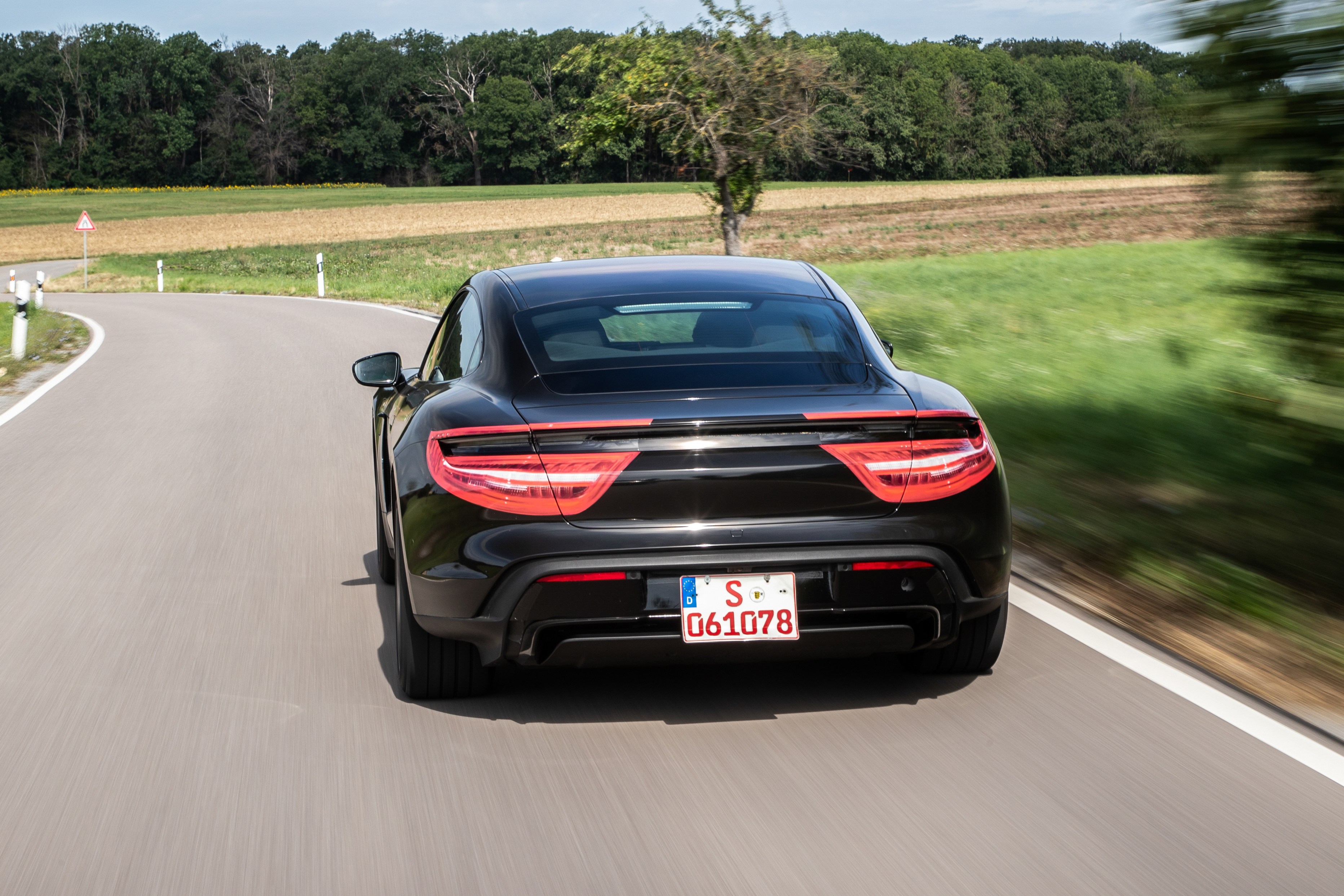 Porsche Taycan - rear cornering