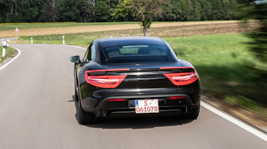 Porsche Taycan - rear cornering
