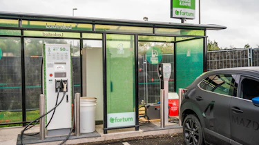 Mazda EV prototype - charging station