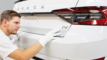 Skoda Superb iV - rear badge