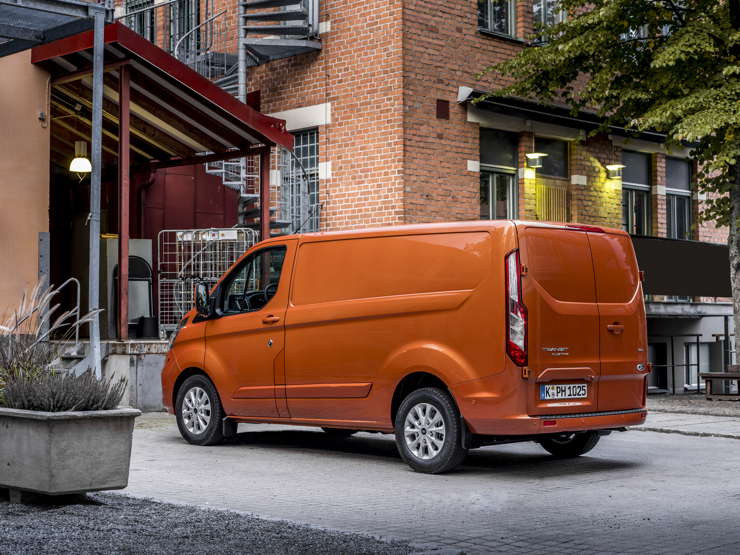 Ford Transit Custom PHEV rear quarter
