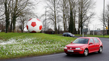 Giant football roundabout, Crawley