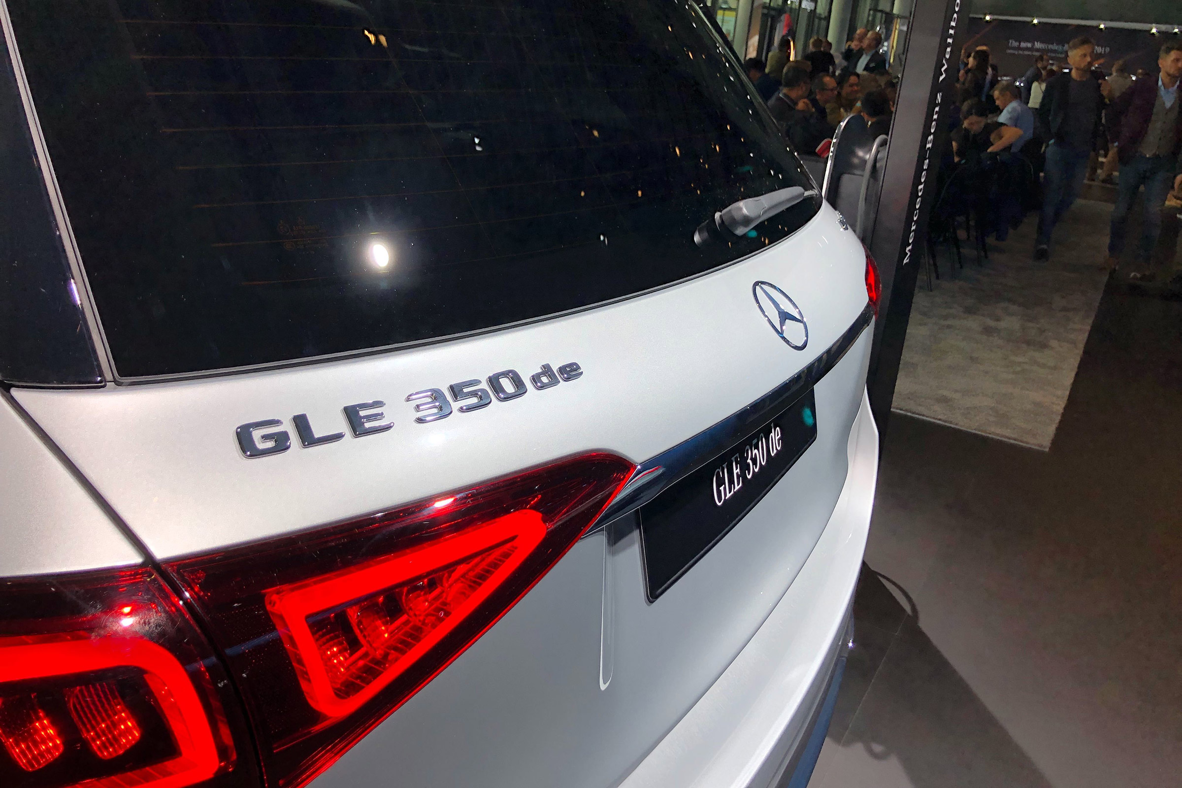 Mercedes GLE 350 de - Frankfurt rear badge