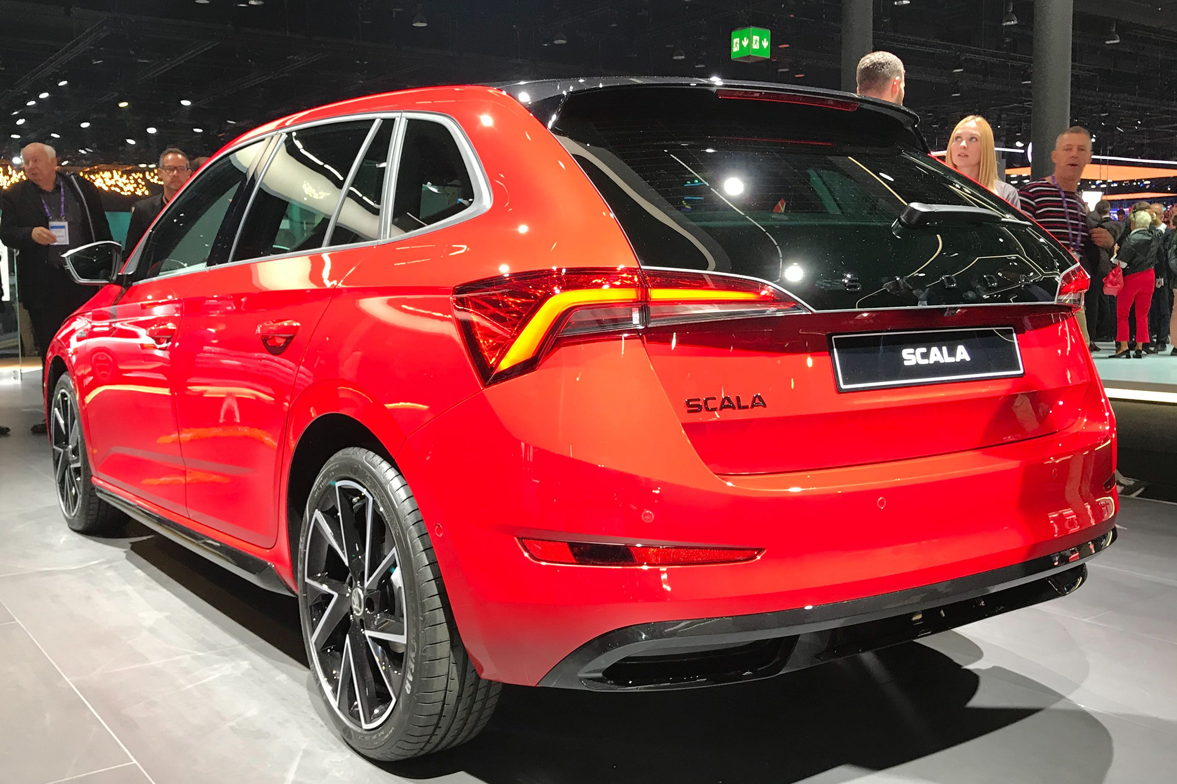 Skoda Scala Monte Carlo - rear 3/4 static Frankfurt