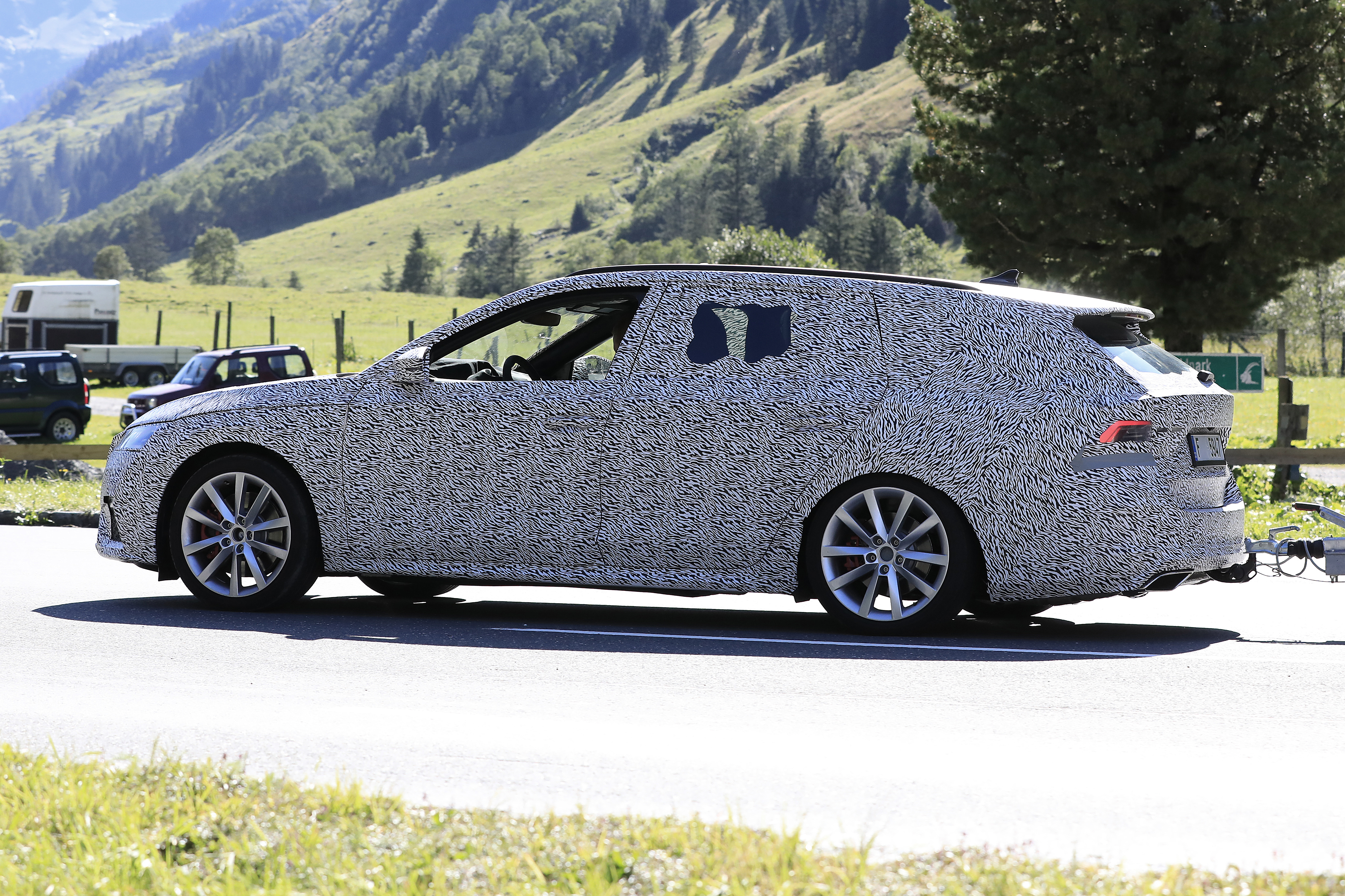 Skoda Octavia vRS - side shot