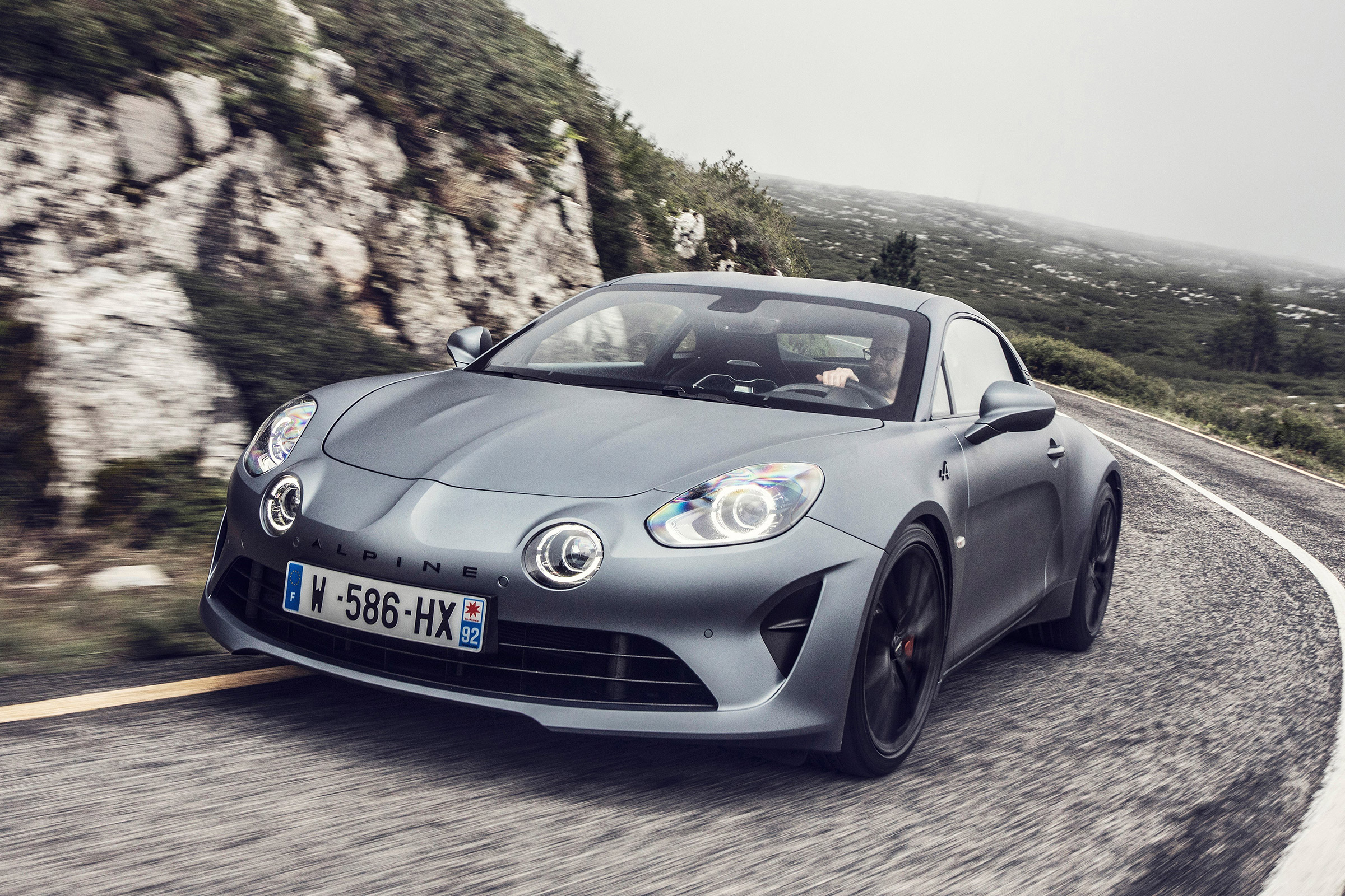 Alpine A110S - front cornering