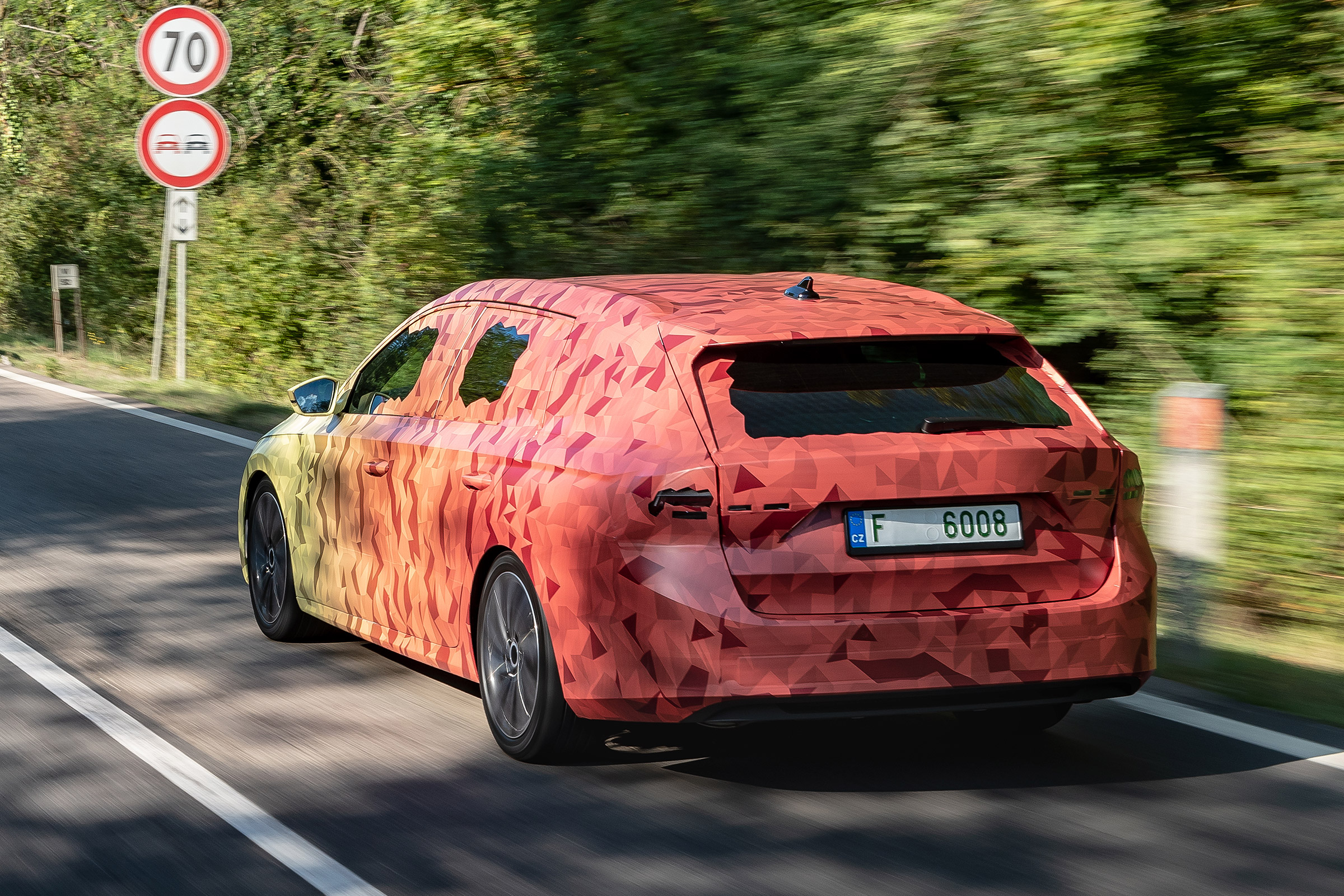 Skoda Octavia Estate prototype - rear action