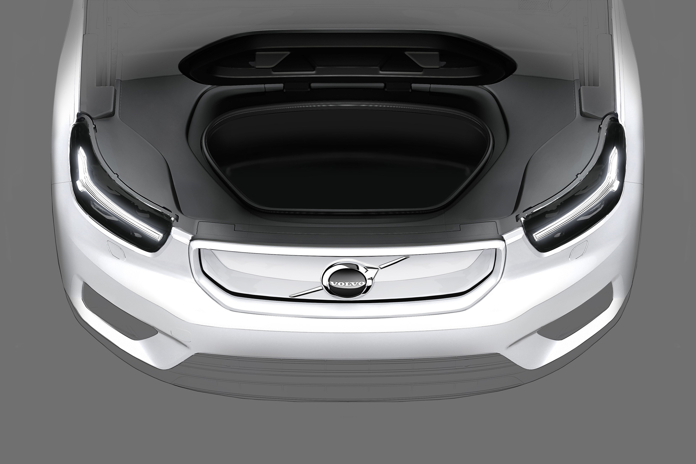 Volvo XC40 EV teaser - frunk