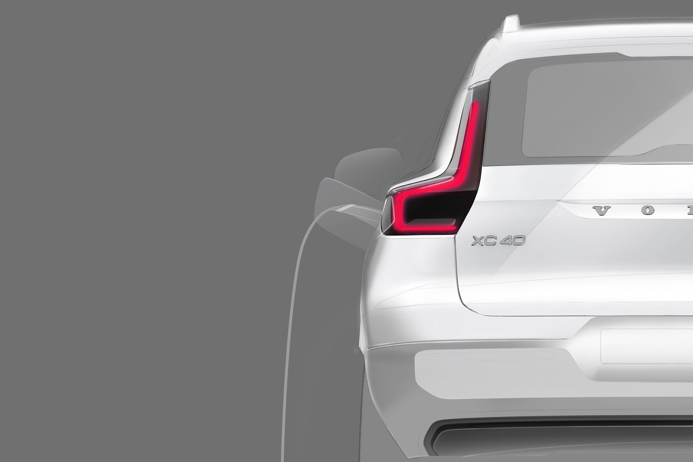 Volvo XC40 EV teaser - charging