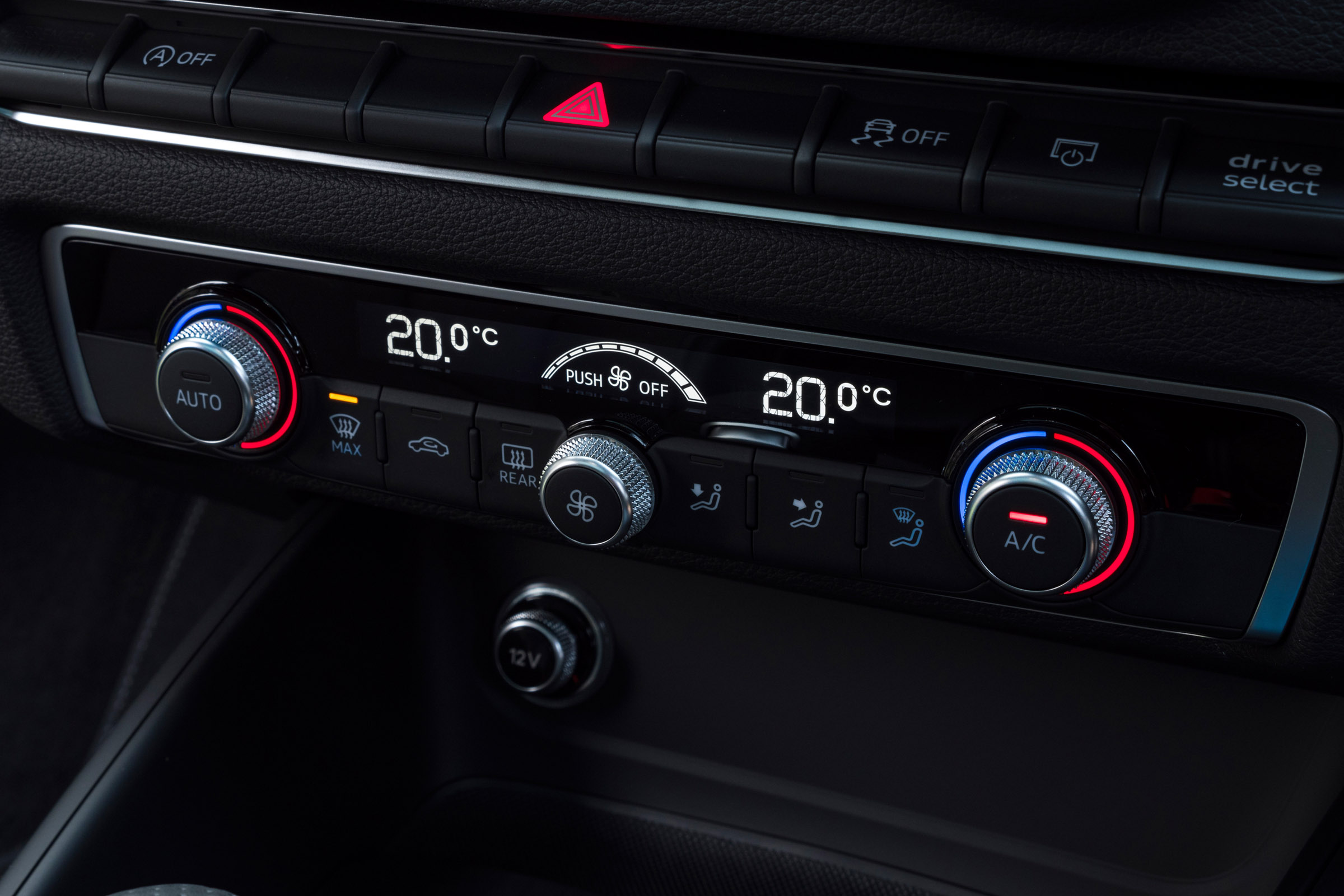 Audi A3 climate controls