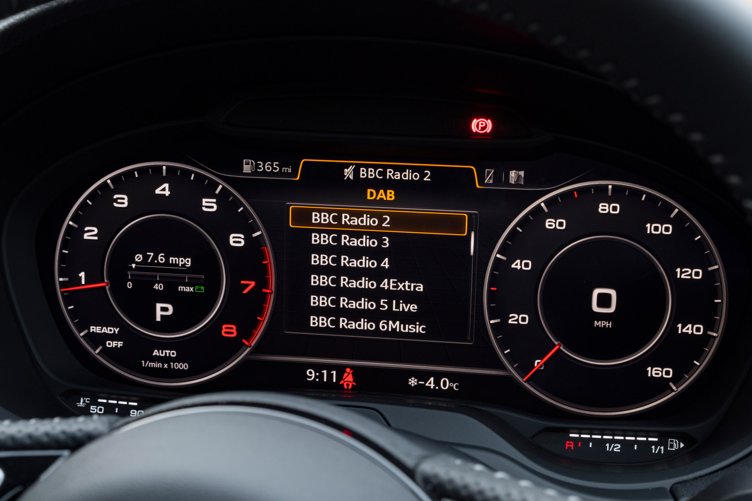 Audi A3 digital dash