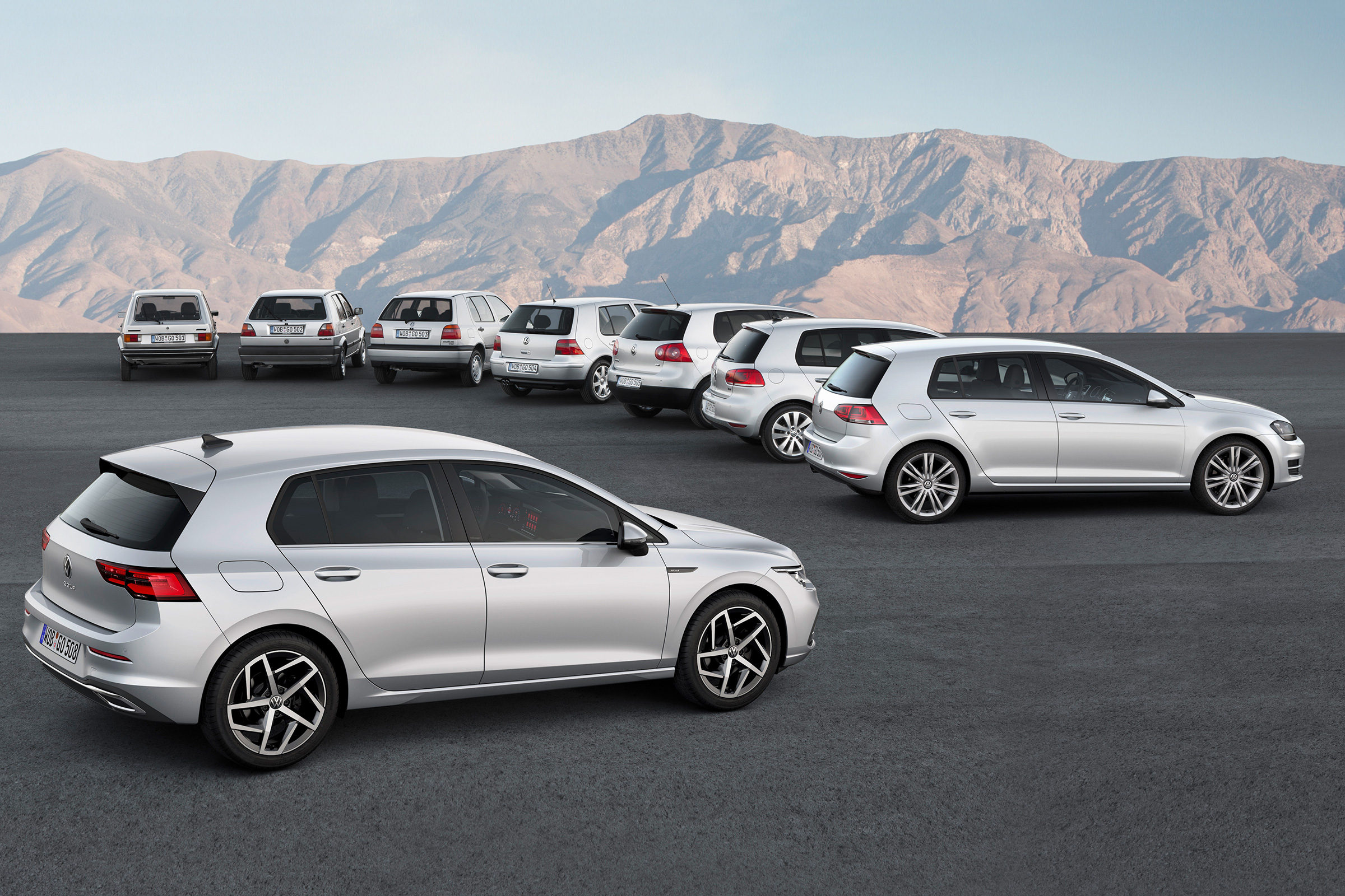 Volkswagen Golf generations - rear