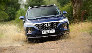 Hyundai Santa Fe - front full width through water