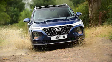 Hyundai Santa Fe - front full width through water