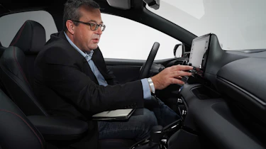 Toyota Yaris - John inside studio