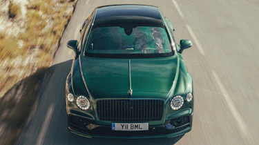 Bentley Flying Spur - aerial front tracking