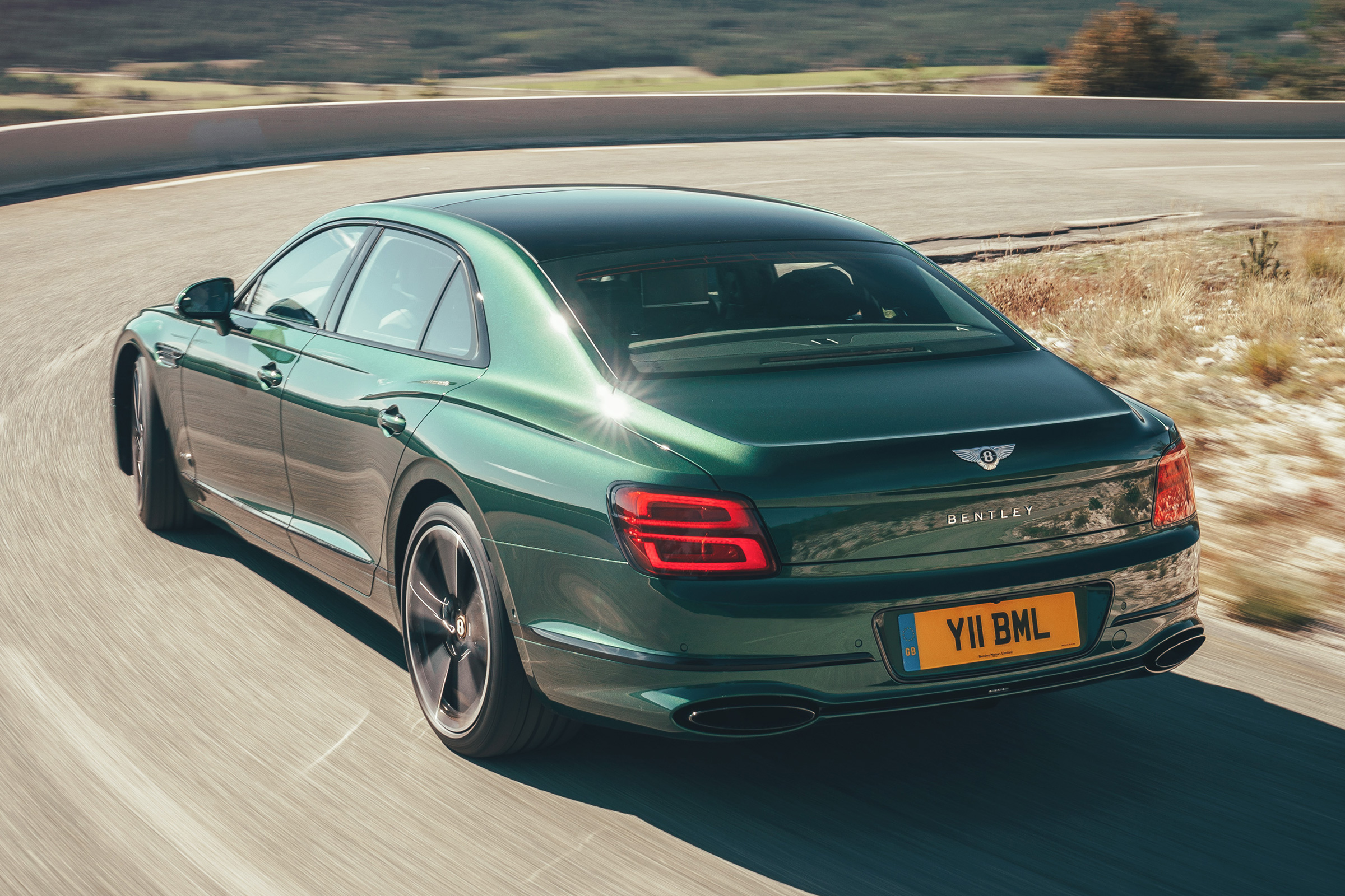 Bentley Flying Spur - rear cornering