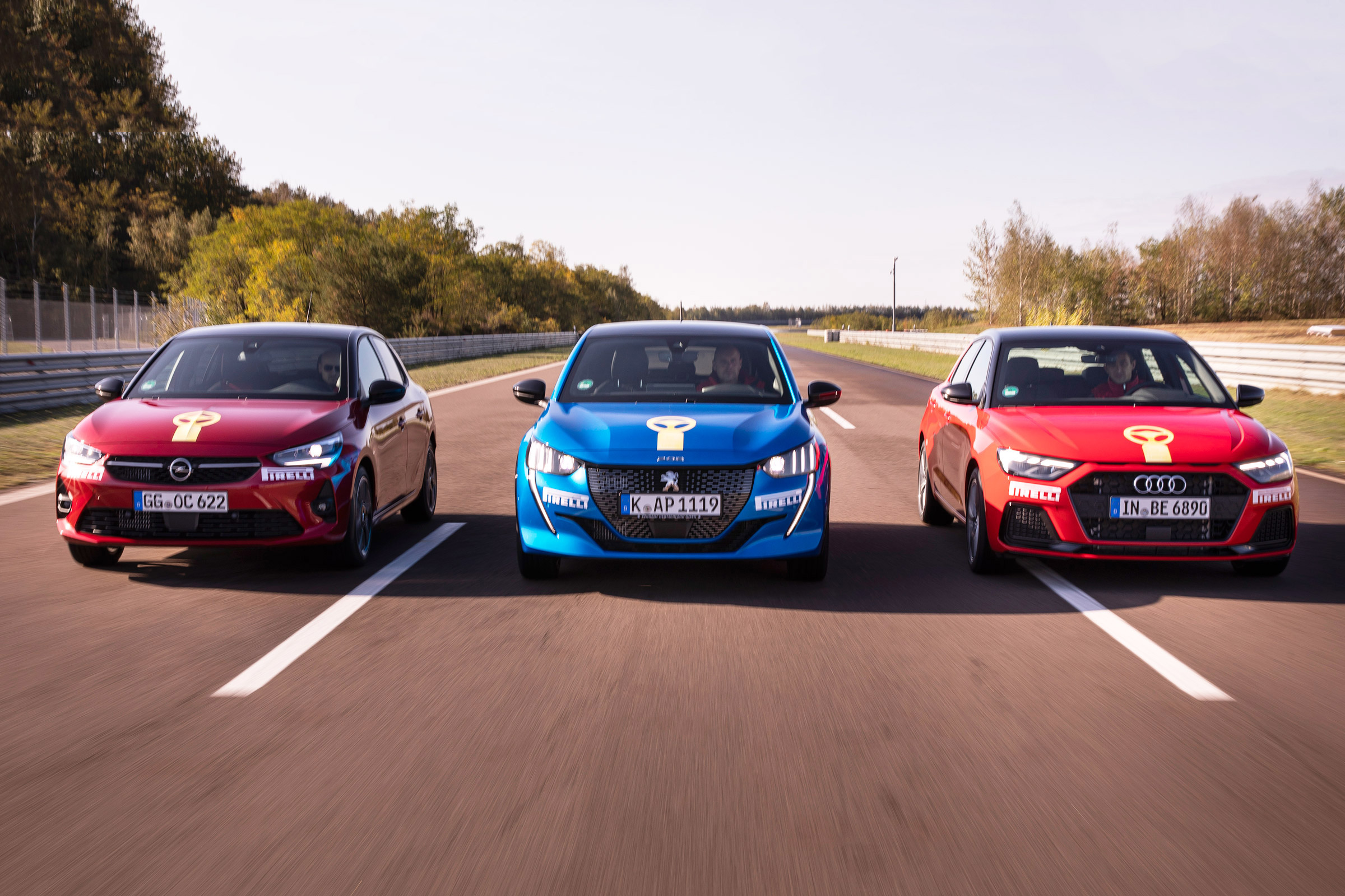 Vauxhall Corsa vs Peugeot 208 vs Audi A1 - head-to-head